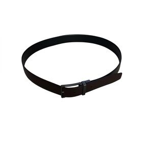 Steel and Jelly Men's Reversible Black and Brown Leather Belt